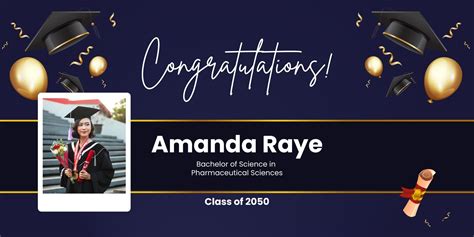 Customizable Graduation Tarpaulin Template – Instant Download .